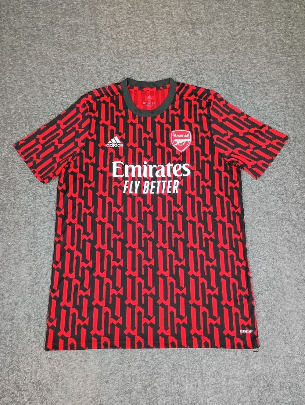 Adidas Arsenal FC Training Jersey XL Red Black Emirates AEROREADY 22/23.Officia